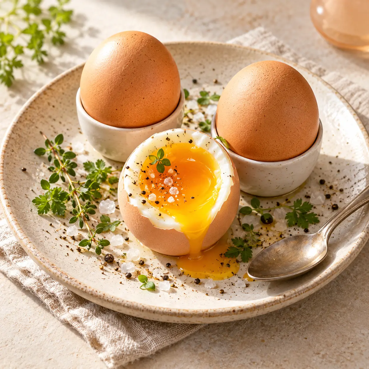 Eggs editorial food photograph