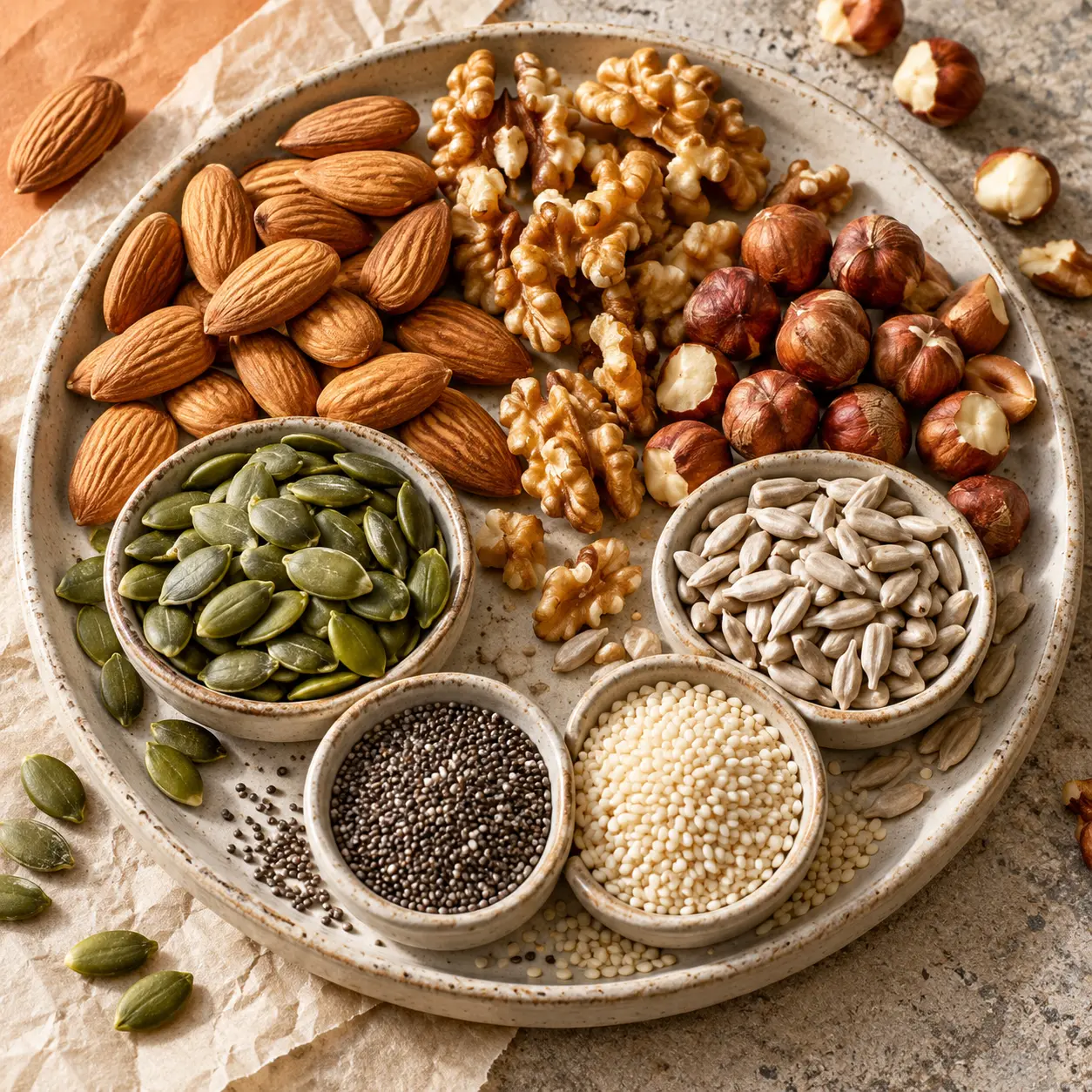 Nuts editorial food photograph