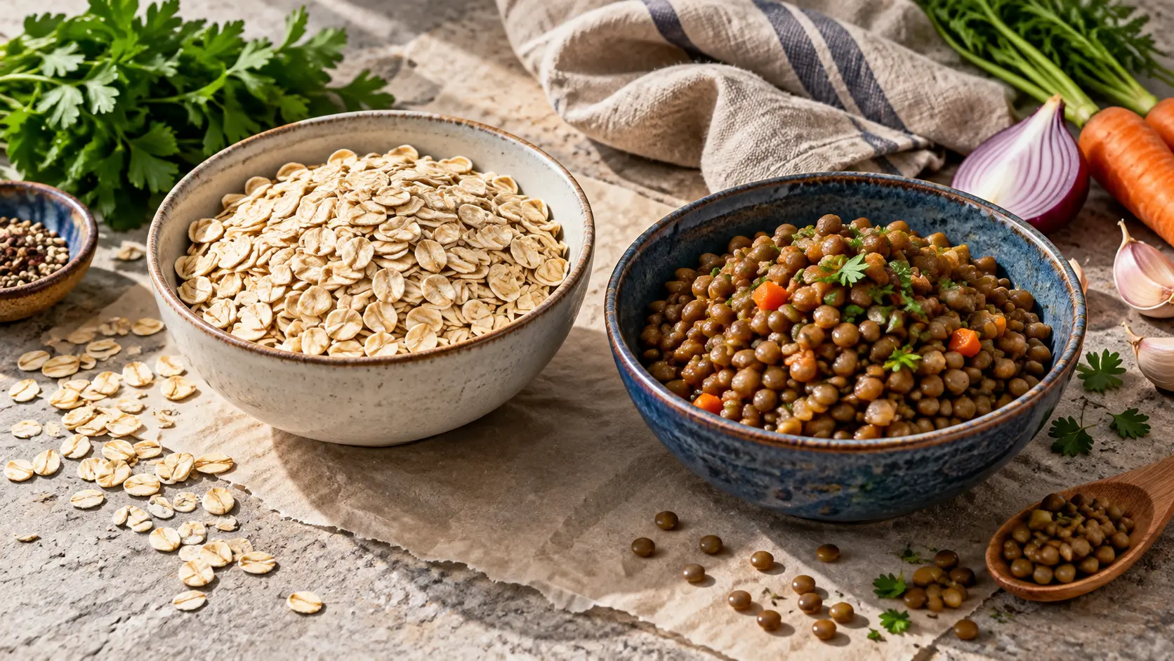 Oats editorial food photograph